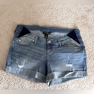 Indigo Blue Maternity jean shorts